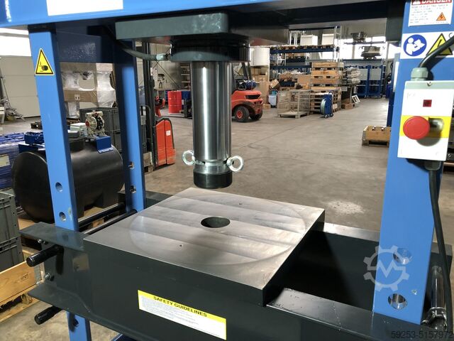 Werkplaatspers hydraulisch 100t Tigermetal Hydraulische Werkstattpresse 100 Tonnen