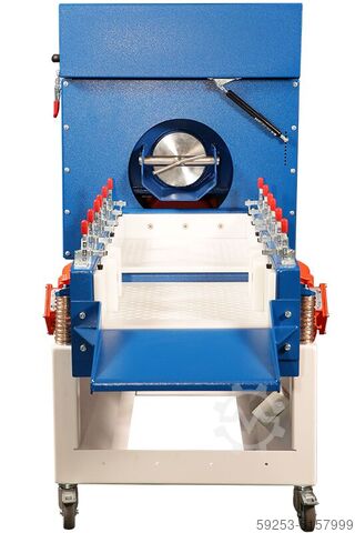 Massafwerkingssysteem met trogvibrator Eurotec Innovation Trogvibrator TV45 Gleitschleifanlage