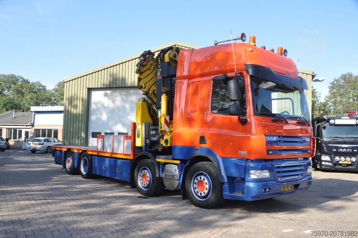 Vrachtwagen met kraan DAF CF 85.460 2012 EEV 8X2 HIAB 85Tm CRANE HANDGESC...