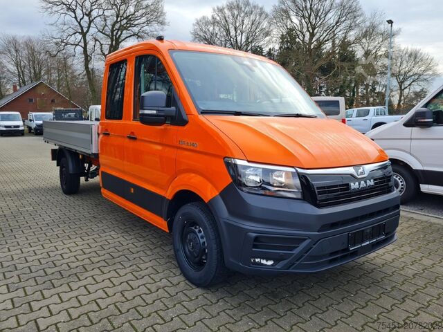 Pick-up bestelwagen Man TGE 3.140 Doka LR L4 AHK KLIMA TEMPOMAT