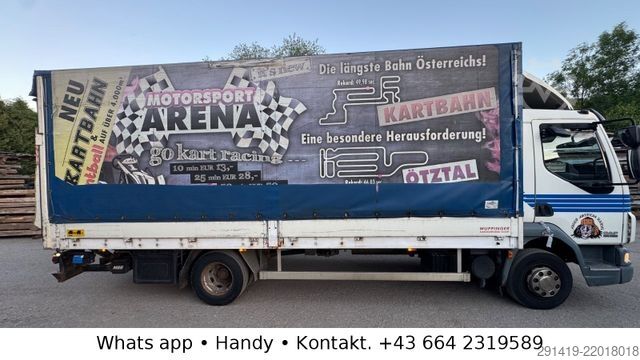 Samochód ciężarowy z plandeką typu platforma DAF 45.160 4x2 Euro 5 EEV Pritsche Plane Bj 2009