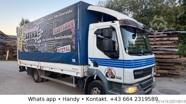 Samochód ciężarowy z plandeką typu platforma DAF 45.160 4x2 Euro 5 EEV Pritsche Plane Bj 2009