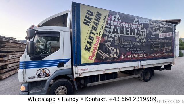 Samochód ciężarowy z plandeką typu platforma DAF 45.160 4x2 Euro 5 EEV Pritsche Plane Bj 2009