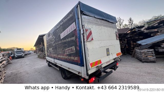 Samochód ciężarowy z plandeką typu platforma DAF 45.160 4x2 Euro 5 EEV Pritsche Plane Bj 2009