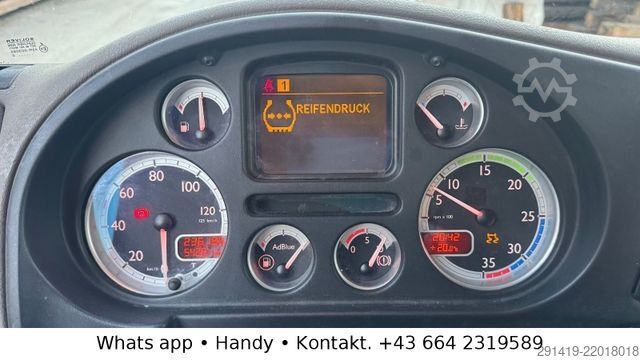 Samochód ciężarowy z plandeką typu platforma DAF 45.160 4x2 Euro 5 EEV Pritsche Plane Bj 2009