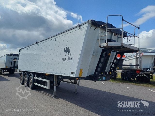 Semi-remorque benne Wielton Kipper Alukastenmulde 51m³