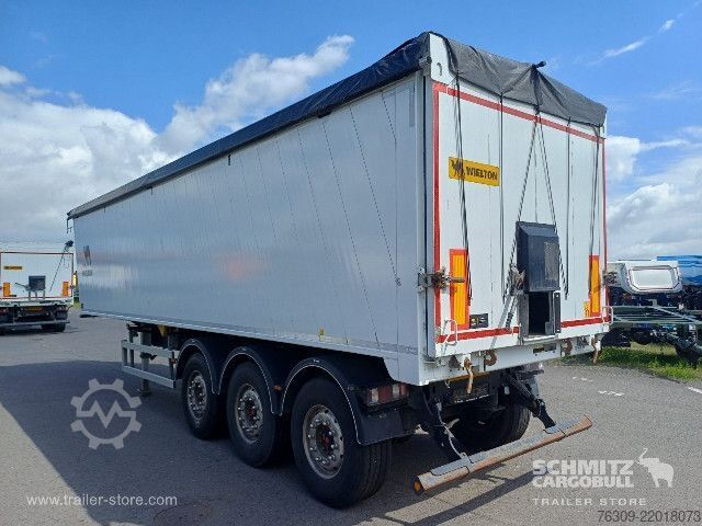 Semi-remorque benne Wielton Kipper Alukastenmulde 51m³
