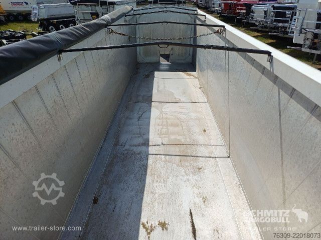 Semi-remorque benne Wielton Kipper Alukastenmulde 51m³