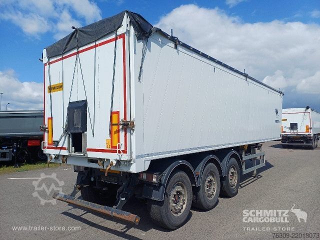 Semi-remorque benne Wielton Kipper Alukastenmulde 51m³