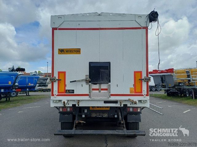 Semi-remorque benne Wielton Kipper Alukastenmulde 51m³