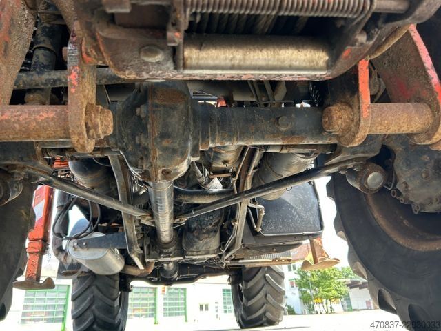 Φορτηγό με επίπεδη καρότσα UNIMOG U 1650 / Atlas 130.1 / Greifer / Winde