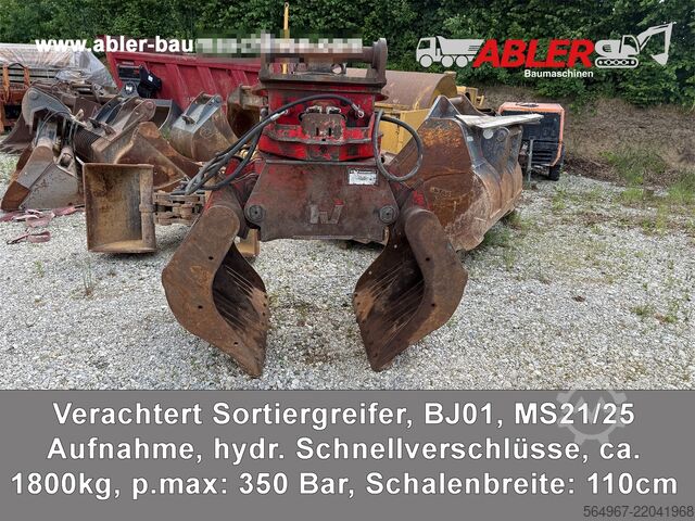 Grijperbak Verachtert Sortiergreifer MS21/25 hydr. Schnellvers