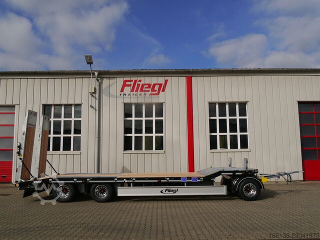 Tieflader Anhänger Fliegl Tiefladeanhänger DTS 300 L=6,5 m Luft/FH