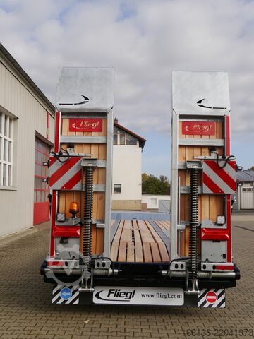 Tieflader Anhänger Fliegl Tiefladeanhänger DTS 300 L=6,5 m Luft/FH