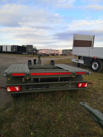 Chassisläpvagn Fliegl 1-Achs Container Anhänger EPS 38