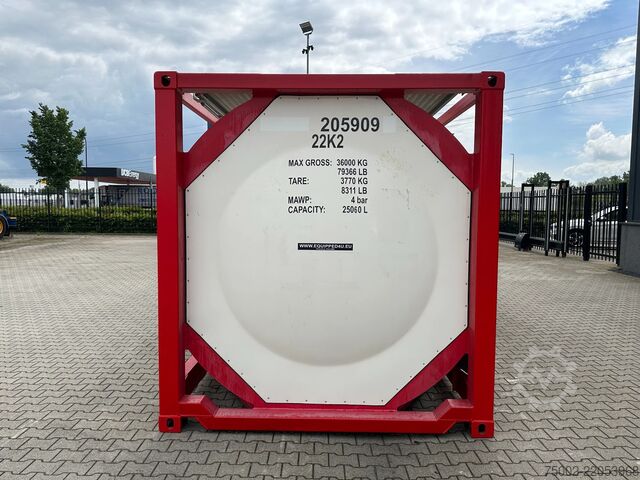 Kontener cysternowy CIMC 20FT ISO / 25.060L / 1-COMP / 3 BAFFLES / UN PO...