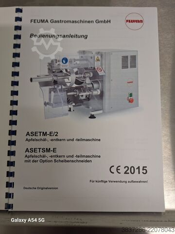 Μηχάνημα επεξεργασίας μήλων FEUMA Gastromaschinen GmbH ASETSM-E/2