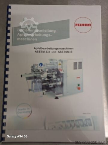 Μηχάνημα επεξεργασίας μήλων FEUMA Gastromaschinen GmbH ASETSM-E/2