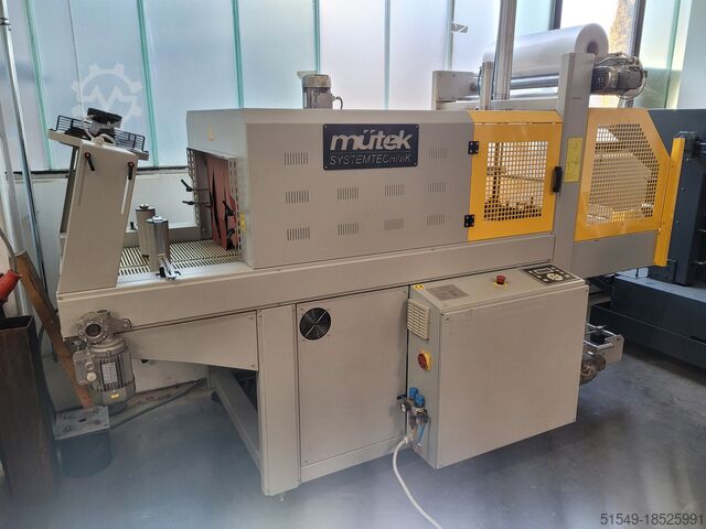 Krimpmachine mütek Systemtechnik Verpackungsmaschine MVF140G