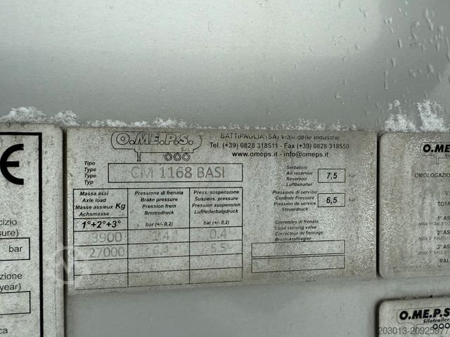 Silo yarı römork FELDBINDER O.ME.P.S Silo Auflieger 39 m³ 3 Achs