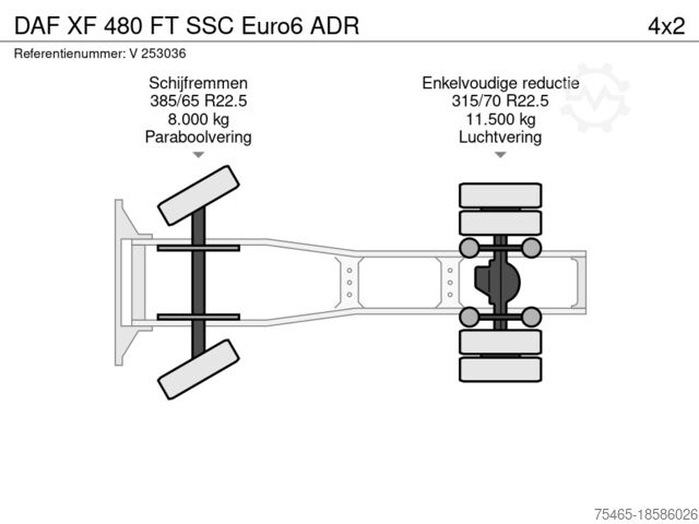 Standart-SZM DAF XF 480 FT SSC Euro6 ADR