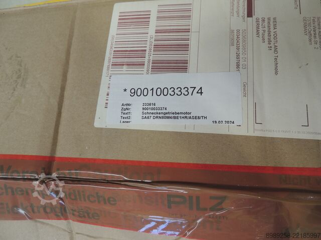 Motorredutor de engrenagem sem-fim SEW Eurodrive SA57 DRN80M4/BE1HR/ASE8/TH