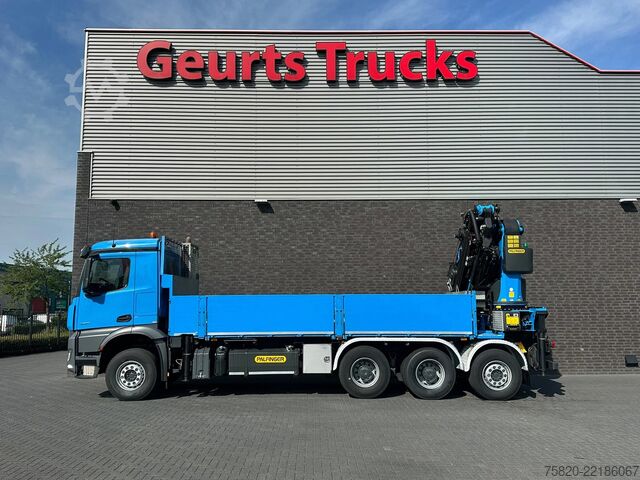 Vrachtwagen met kraan Mercedes-Benz Arocs 3251 8X4 TRIDEM + PALFINGER PK 53002+JIB+...