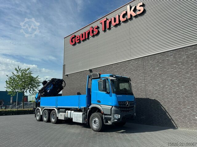 Vrachtwagen met kraan Mercedes-Benz Arocs 3251 8X4 TRIDEM + PALFINGER PK 53002+JIB+...
