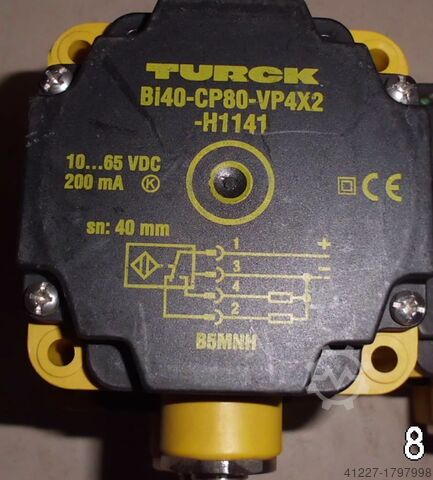 Inductieve sensor Turck Bi40-CP80-VP4X2-H1141