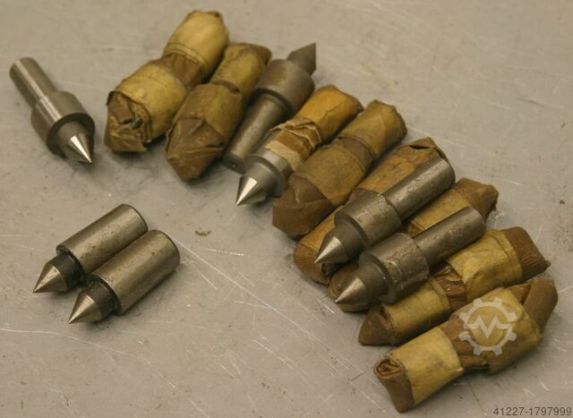 Pevný centrovací hrot, 14 kusů Stahl Verschiedene grössen