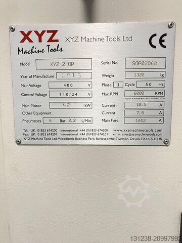 Marógép XYZ Machine Tools 2-OP VMC