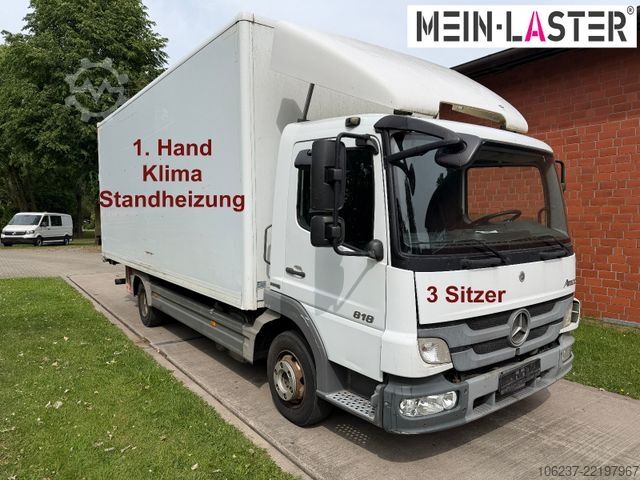 Boxvogn MERCEDES-BENZ Atego 818 LBW 3 Sitzer Klima Standheizung