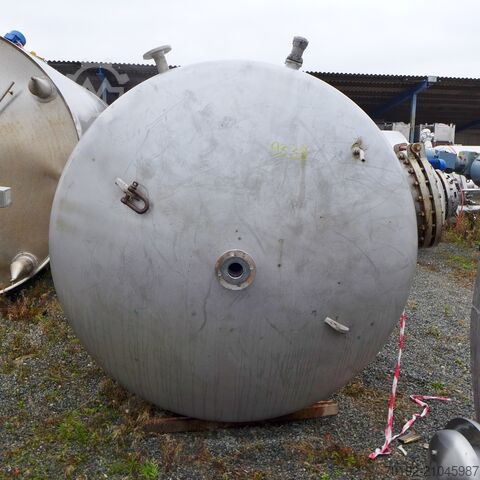 9140 liter vacuümtank met interne volle buisspiraal van V2A  9338