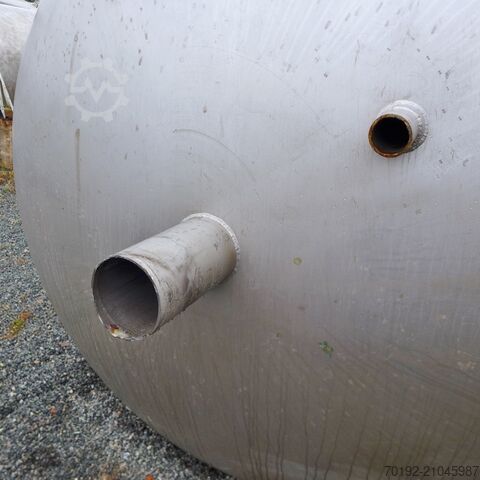 9140 liter vacuümtank met interne volle buisspiraal van V2A  9338