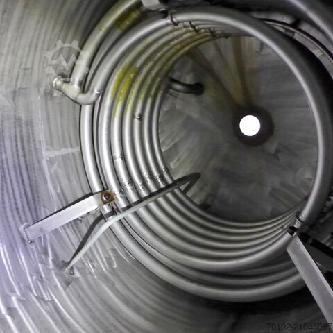 9140 liter vacuümtank met interne volle buisspiraal van V2A  9338