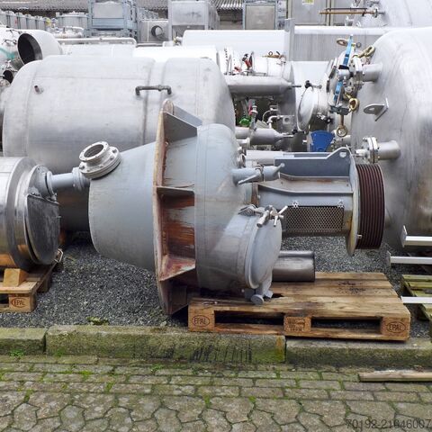 300 liter roerwerktank (poedermenger) van V4A met propellorroerwerk  9321