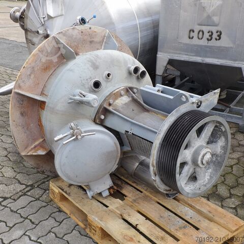 300 liter roerwerktank (poedermenger) van V4A met propellorroerwerk  9321