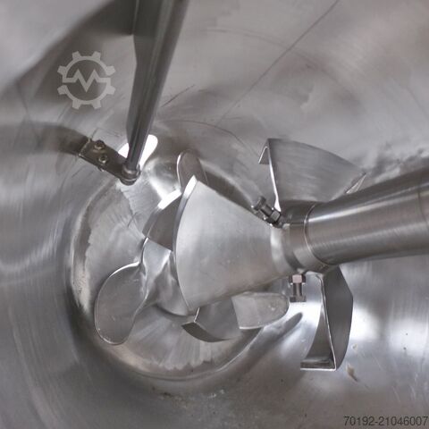 300 liter roerwerktank (poedermenger) van V4A met propellorroerwerk  9321