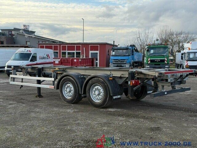 Wissellaadbak-oplegger Wecon AWZ 218 BDF Tandem mit Aufnahme für Stapler