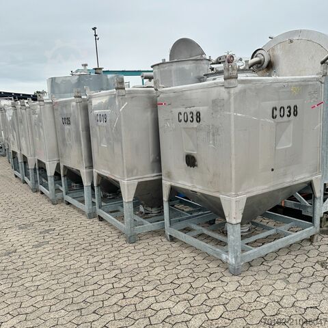 1950 liter container gemaakt van V2A Umformtechnik Hausach (UCON) 9301