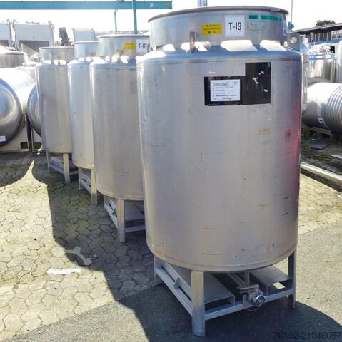 1000 liter container gemaakt van V4A Umformtechnik Hausach (UCON) 9289
