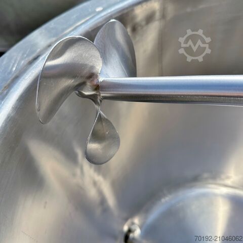 160 liter geïsoleerde roerwerktank van V2A met propellerroerwerk  9287