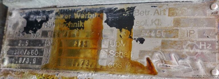 25000 liter tank gemaakt van V2A met zijdelings propeller roerwerk  9277