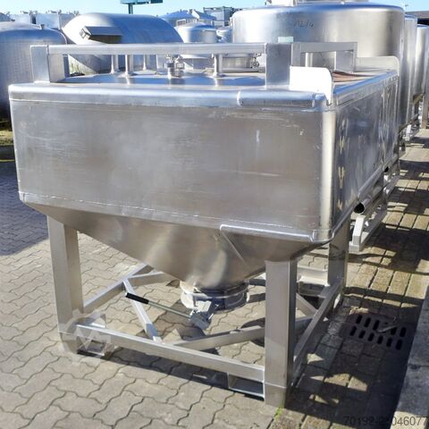 1670 liter bulkcontainer gemaakt van V2A  9267