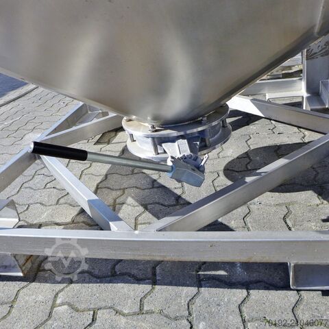 1670 liter bulkcontainer gemaakt van V2A  9267