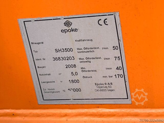 Tippbil MAN 26.420 MEILLER Absetzer+Epoke SH3500 Salzstreuer