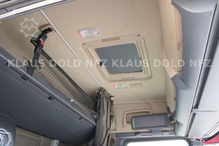 Autocarro con cassone fisso SCANIA R 490 Pritsche Kran Effer Funk Lift-/Lenkachse