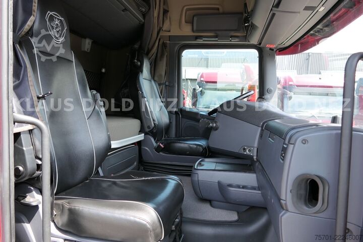 Autocarro con cassone fisso SCANIA R 490 Pritsche Kran Effer Funk Lift-/Lenkachse