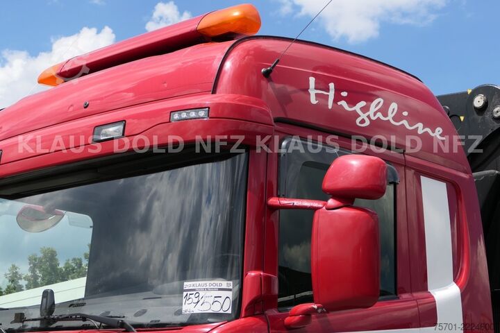 Autocarro con cassone fisso SCANIA R 490 Pritsche Kran Effer Funk Lift-/Lenkachse