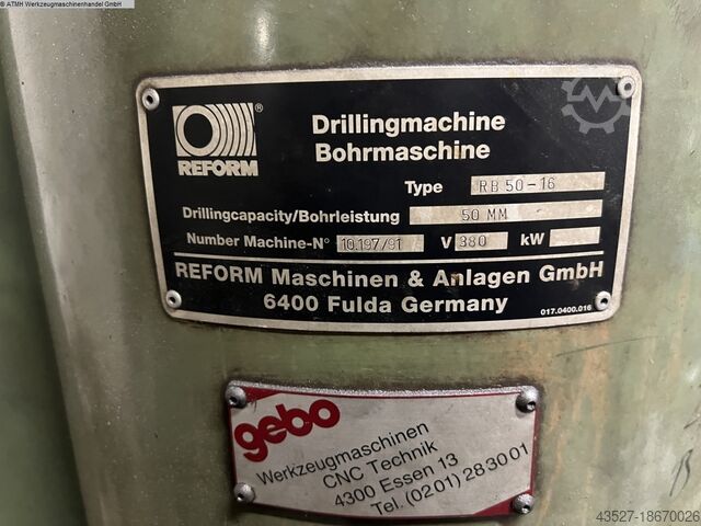 Radyal delme makinesi REFORM RB50-16